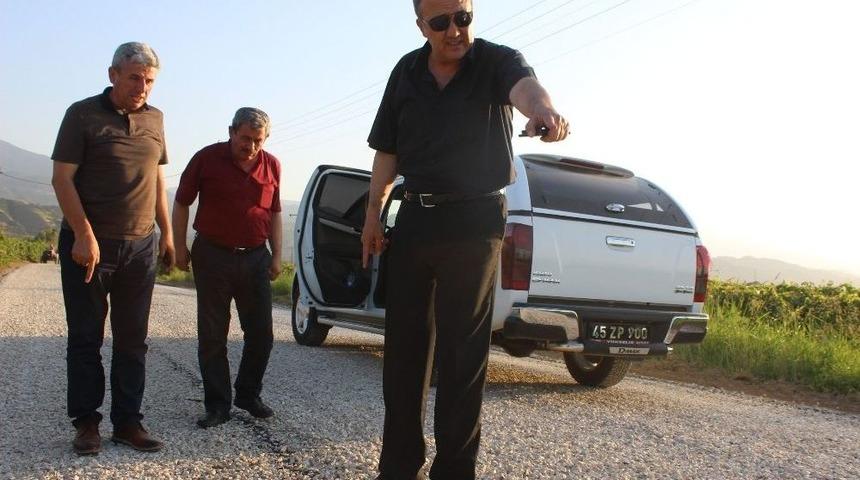 Başkan Kara&ccedil;oban Asfalt &Ccedil;alışmalarını İnceledi