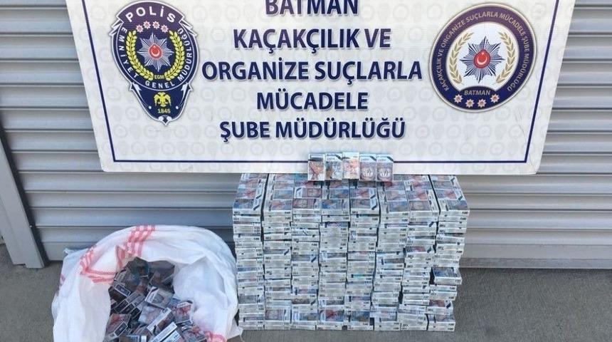 Batman’da 7 Bin 790 Paket Kaçak Sigara Ele Geçirildi