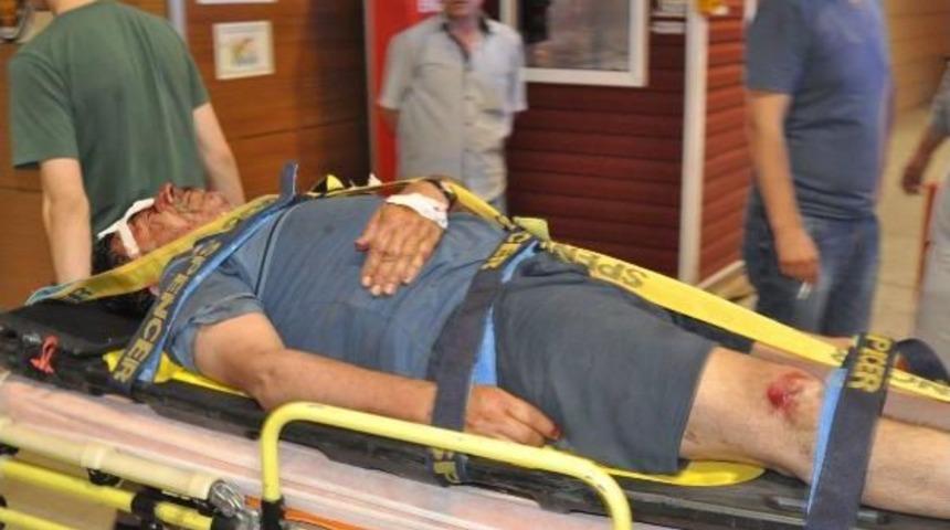 Aile &Uuml;yelerinden Dayak Yiyen Baba Hastanelik Oldu