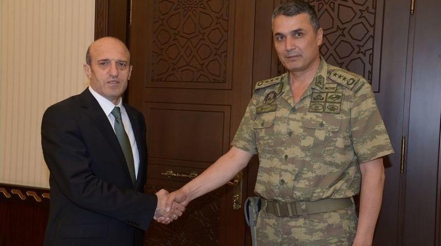 55. Mekanize Piyade Tugay Komutanı Barut&rsquo;tan Vali &Ccedil;ift&ccedil;i&rsquo;ye Ziyaret