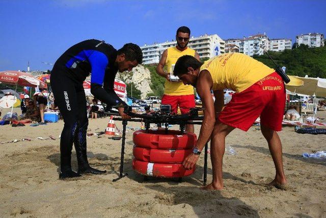 İstanbul Sahillerinde Cankurtaran Drone İş Başında 3