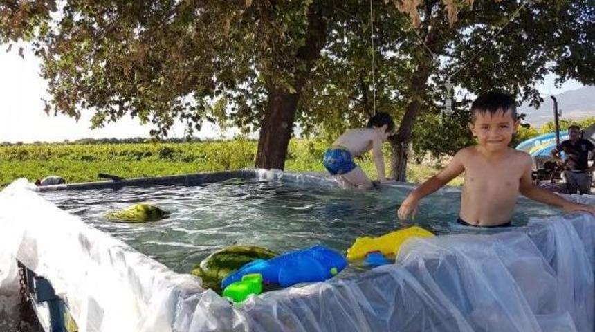 R&ouml;mork Havuzda Serinlediler