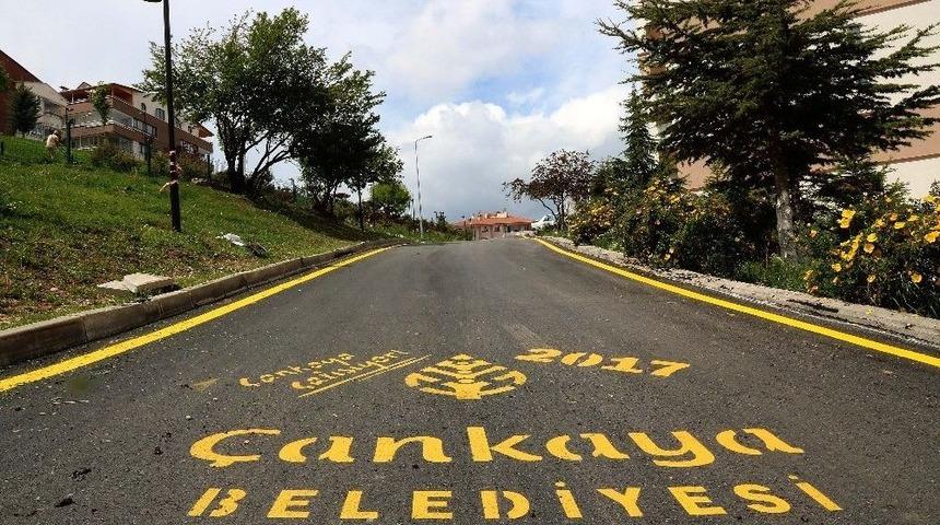 &Ccedil;ankaya&rsquo;da Asfalt &Ccedil;alışmaları Devam Ediyor