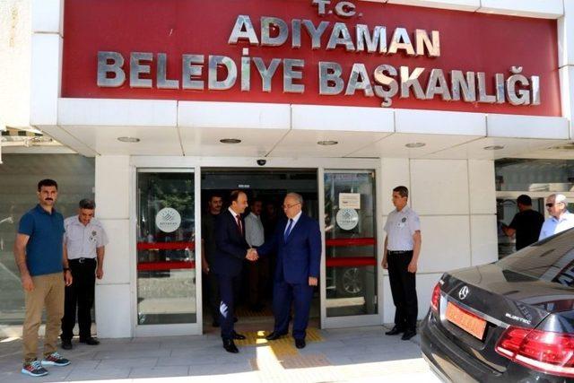 Vali Erin&rsquo;den Başkan Kutlu&rsquo;ya Veda Ziyareti 1