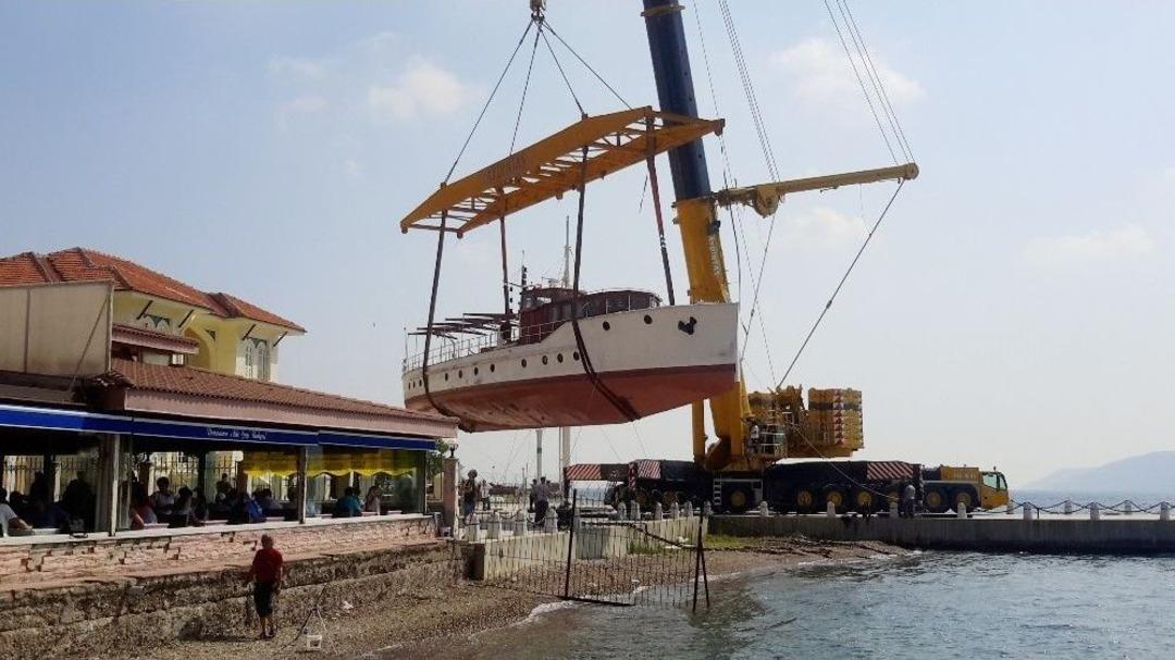 Atat&uuml;rk&rsquo;&uuml;n Gezinti Teknesi Artık &Ccedil;anakkale&rsquo;deki Deniz M&uuml;zesi&rsquo;nde Ziyaret&ccedil;ilerini Ağırlayacak