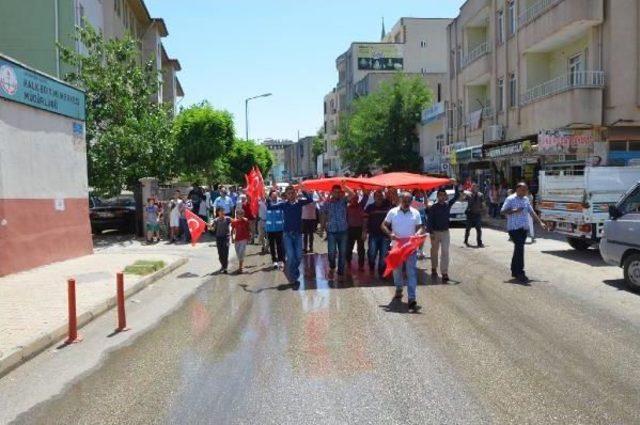 Kahta'da Pkk'ya Tepki Yürüyüşü