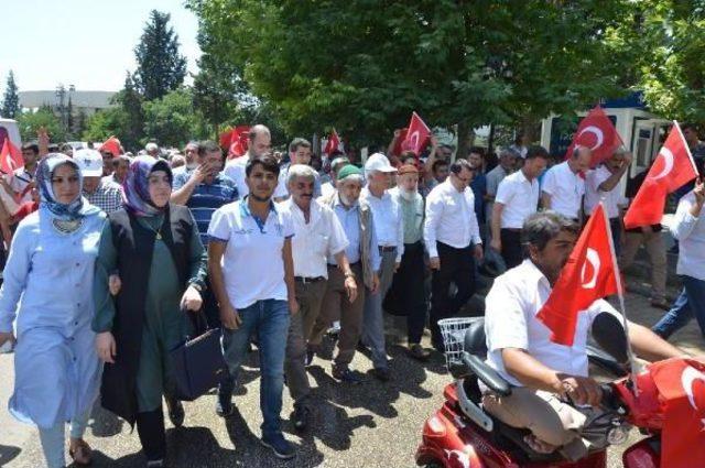 Kahta'da Pkk'ya Tepki Yürüyüşü