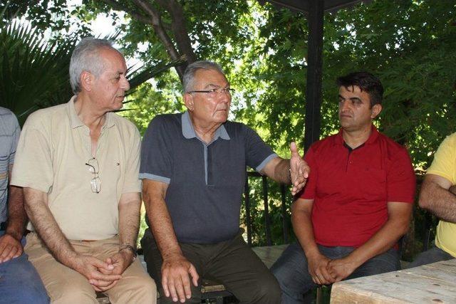 Deniz Baykal, Alanya&rsquo;da Yangında Zarar G&ouml;ren Alanları Gezdi 2