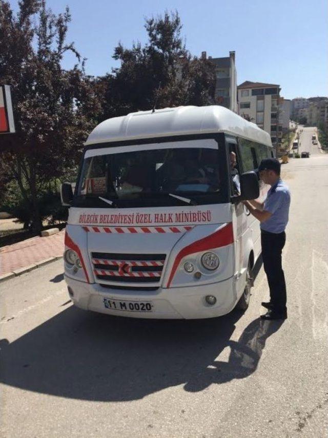 Bilecik’te Dolmuş Ve Otobüslerde Klima Denetimi