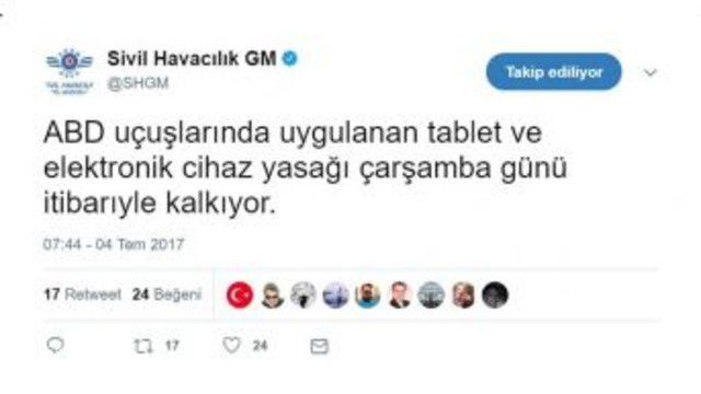 Elektronik Eşya Yasağıyla İlgili Bir Açıklama Da Shgm’den