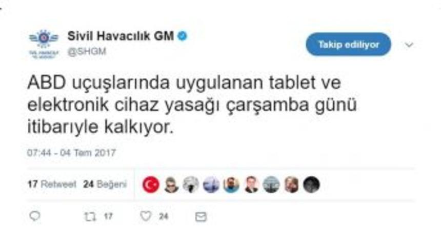Elektronik Eşya Yasağıyla İlgili Bir Açıklama Da Shgm’den