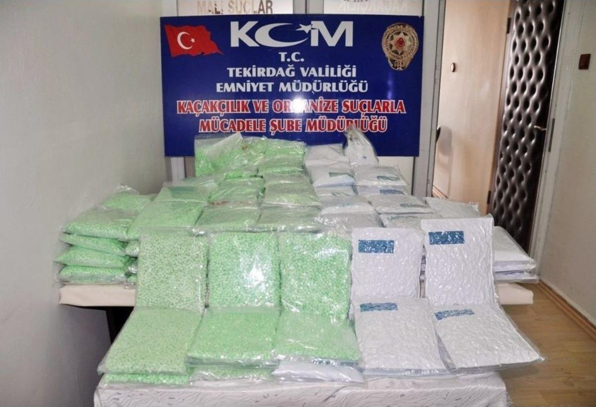 Tekirdağ&rsquo;da Uyuşturucu Operasyonlarında Rekor Sayıda G&ouml;zaltı