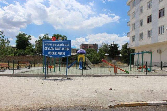 Hani Belediyesi, Çocuk Parklarına Çocuk Şehitlerin İsmini Verdi