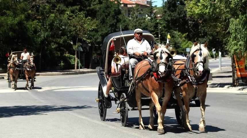 Filistinli Milli Sporcular Faytonla Talas’ı Gezdi