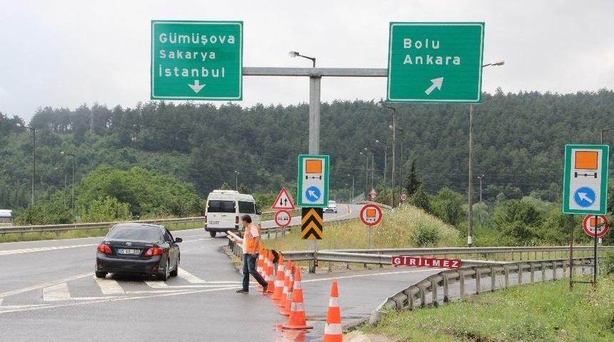 Boludağı Tem Otoyolu Ankara İstikameti 10 G&uuml;n Trafiğe Kapatıldı