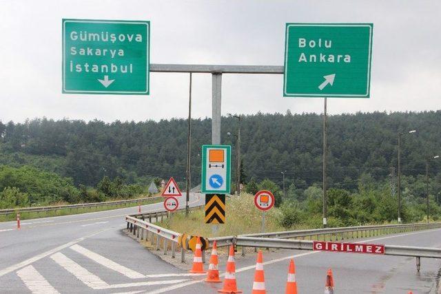 Boludağı Tem Otoyolu Ankara İstikameti 10 G&uuml;n Trafiğe Kapatıldı 1