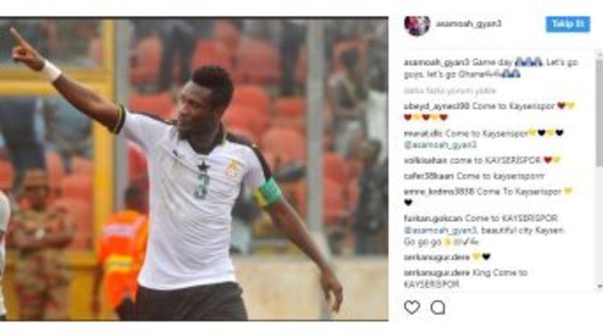 Asamoah Gyan, Kayserispor&rsquo;u Beğendi