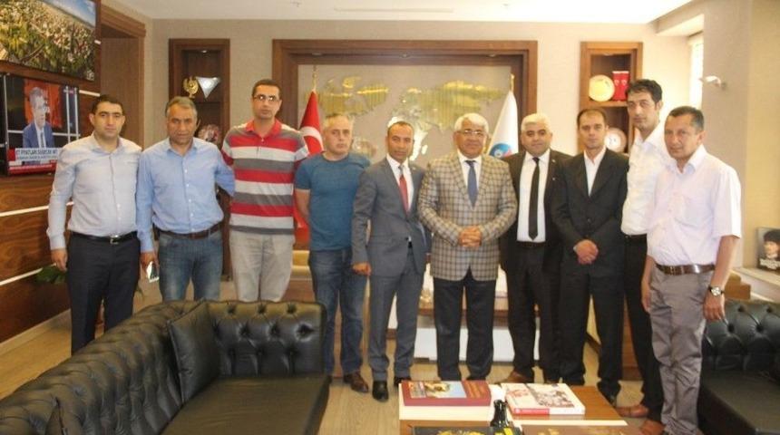 Hizmet İş Sendikası&rsquo;ndan Başkan Kara&ccedil;anta&rsquo;ya Ziyaret