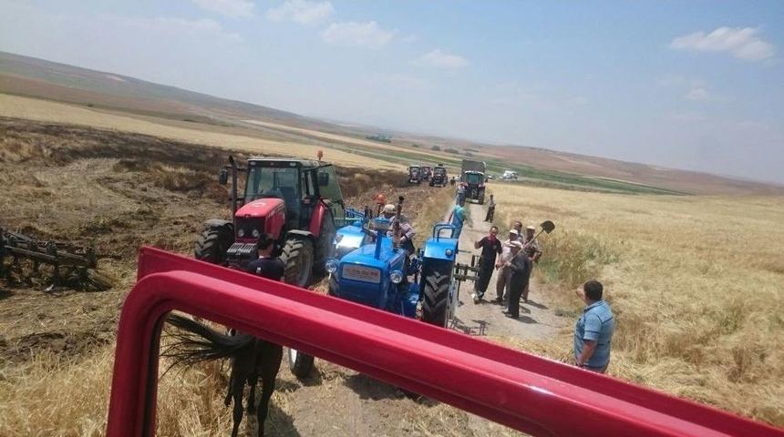 Kulu&rsquo;da Arpa Ekili Alanda Yangın