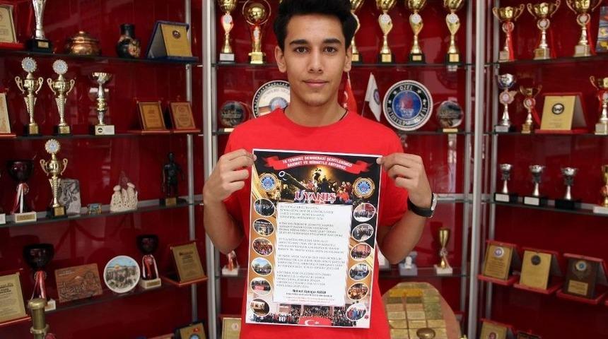 Lise &Ouml;ğrencisinden Duygulandıran &ldquo;15 Temmuz&rdquo; Şiiri