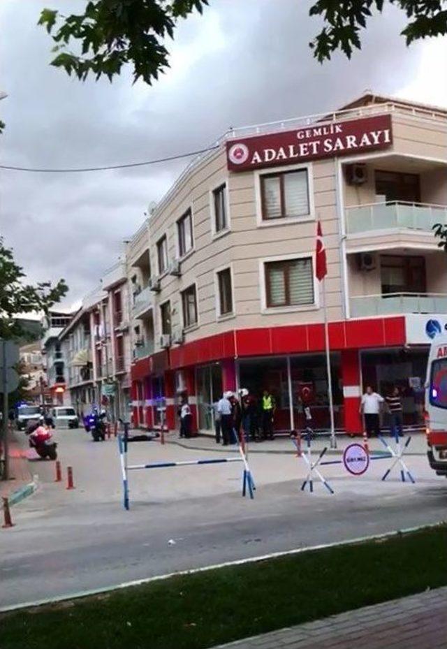 Gemlik Adliyesi’ndeki Dehşet Kamerada