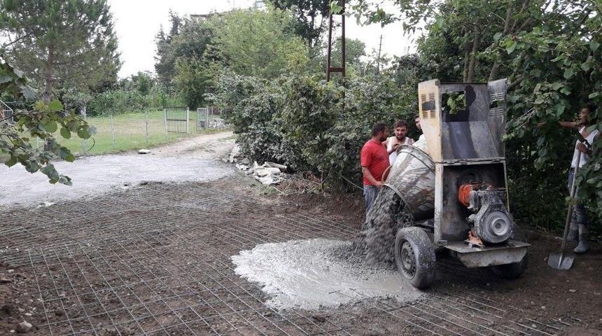 Fatsa’da Beton Yol Çalışması