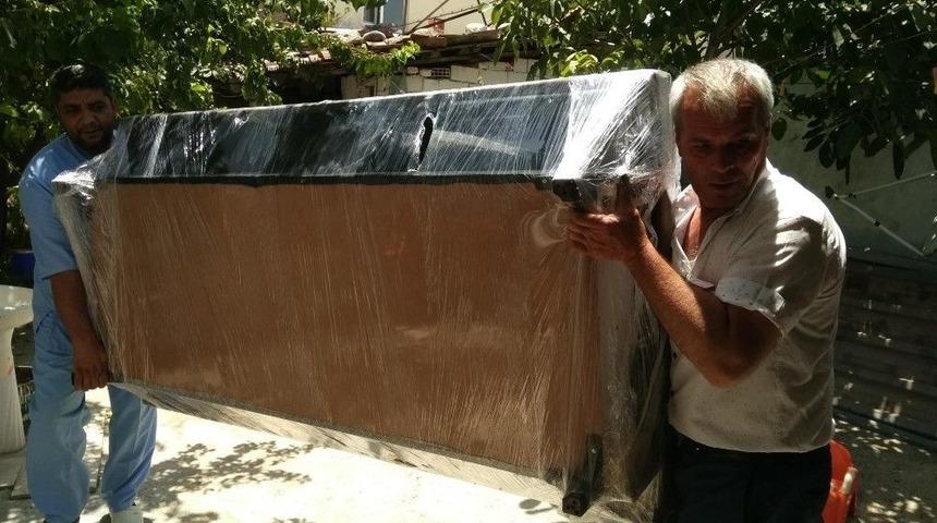 Yangın Mağduru Ailelere B&uuml;y&uuml;kşehirden Yardım Eli