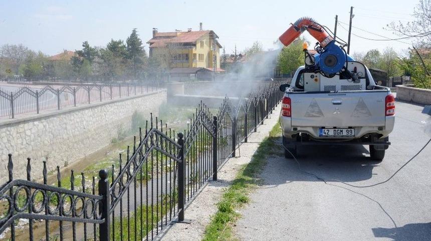 Meram&rsquo;da Haşereyle M&uuml;cadele &Ccedil;alışmaları S&uuml;r&uuml;yor