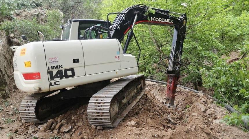 D&uuml;d&uuml;kl&uuml; Suyu Hattı Yenileniyor