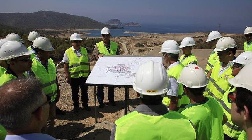 İtfaiyeciler Akkuyu N&uuml;kleer Santral Alanında