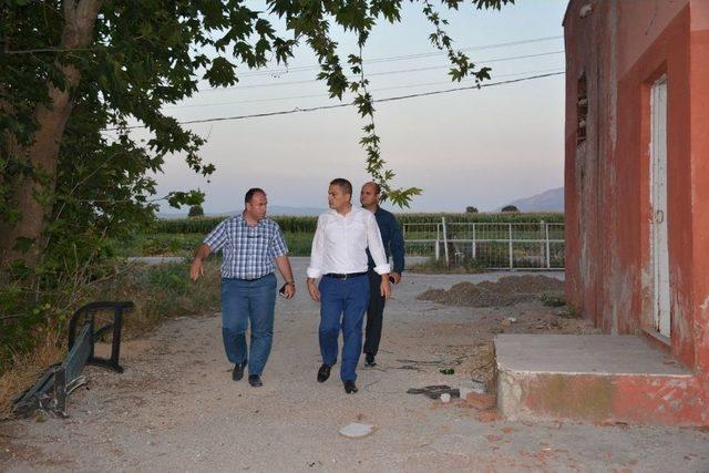 Aslay Saruhanlı&rsquo;daki Yatırımları Yerinde İnceledi 1