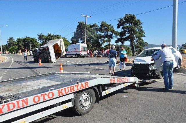 Ayvacık’ta Trafik Kazası: 2 Yaralı