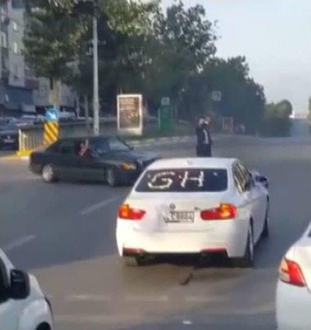 (özel Haber) Düğün Konvoyundaki Trafik Magandası Kamerada