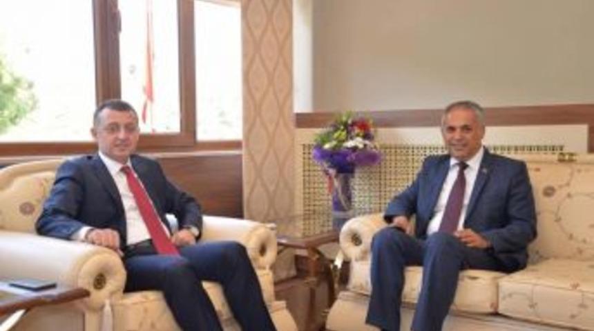 Başkan Yaman&rsquo;dan Vali B&uuml;y&uuml;kakın&rsquo;a Ziyaret