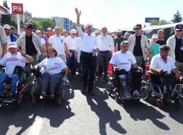 Kılı&ccedil;daroğlu, Adalet Y&uuml;r&uuml;y&uuml;ş&uuml;&rsquo;n&uuml;n 20. G&uuml;n&uuml;nde İlk Molayı Verdi 2