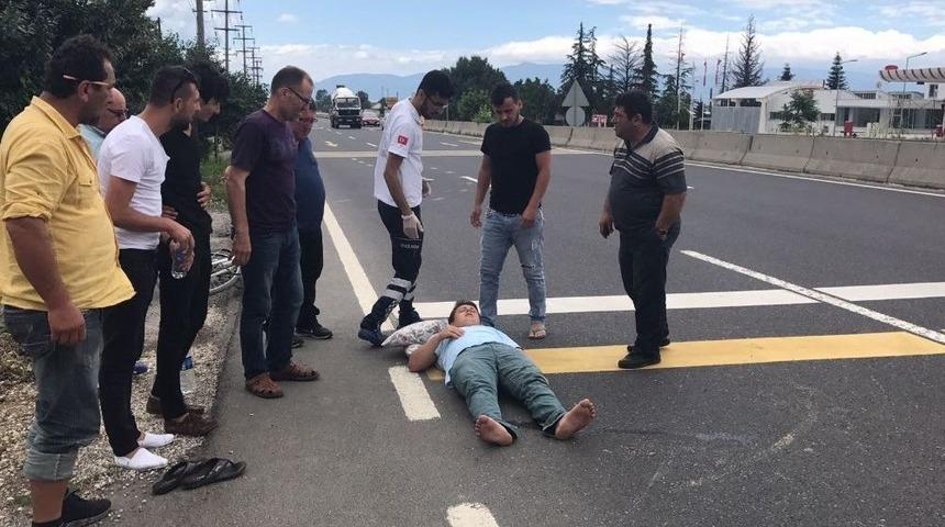 Bisikletten D&uuml;şen &Ccedil;ocuk Yaralandı