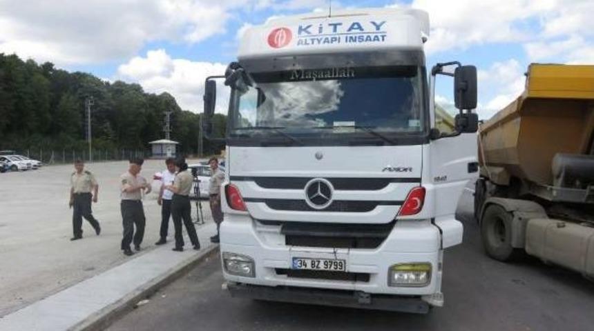 Jandarmadan Hafriyat Kamyonu Denetimi