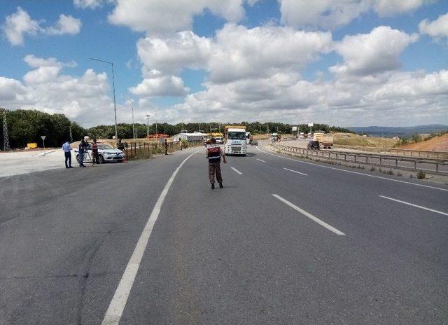 Hafriyat Kamyonu Sürücüsü Uygulama Noktasından Kaçtı, Hareketli Anlar Yaşandı