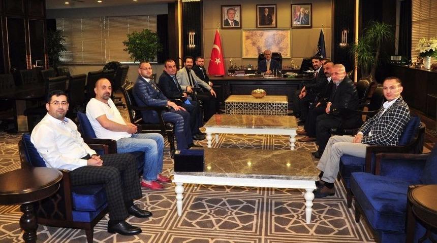 İneg&ouml;lspor Y&ouml;netiminden Altepe&rsquo;ye Ziyaret