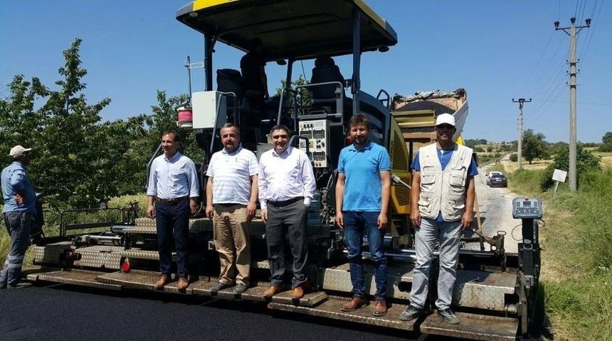 Pazarlar&rsquo;da Sıcak Asfalt &Ccedil;alışmaları Devam Ediyor