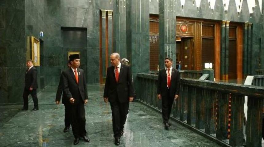Cumhurbaşkanı Erdoğan Endonezya Cumhurbaşkanı Widodo Ile Heyetlerarası Ve Başbaşa G&ouml;r&uuml;şt&uuml;