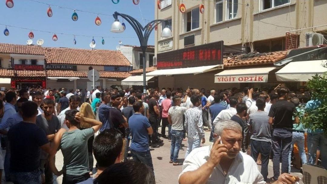 Kuşadası&rsquo;nda Sahte Marka Operasyonunda Olaylar &Ccedil;ıktı