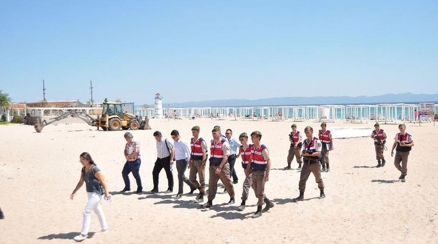 Saros K&ouml;rfezi Sahillerine Sıkı Denetim