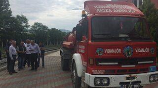 Kardeş Kent Belediyesine Vidanjör Aracı Hibe Edildi