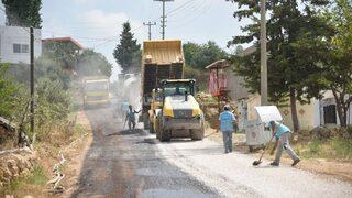 Akdam Mahallesinde Asfalt Çalışması
