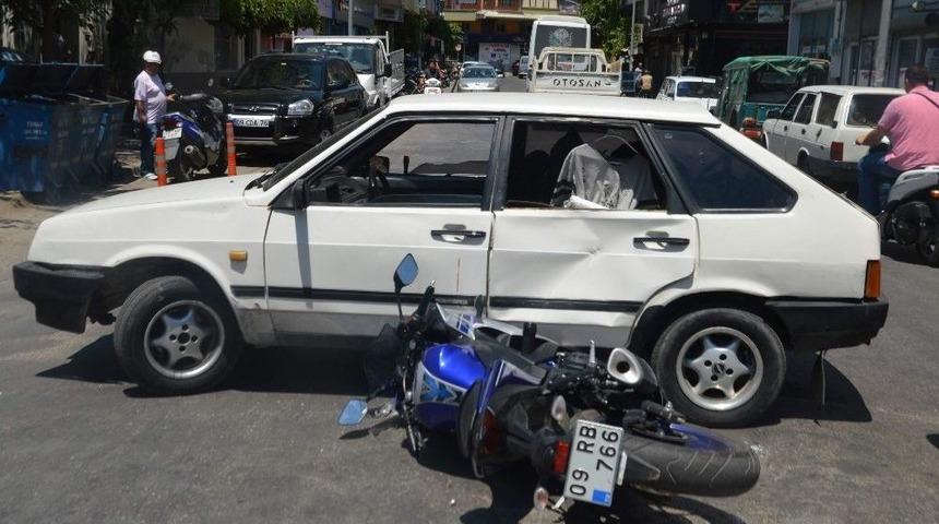 Motosiklet S&uuml;r&uuml;c&uuml;s&uuml; Kazayı Ucuz Atlattı