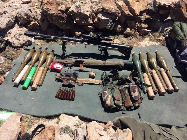 Siirt&rsquo;te Ter&ouml;r &Ouml;rg&uuml;t&uuml;ne Ait Mağarada Cephanelik Ele Ge&ccedil;irildi 1