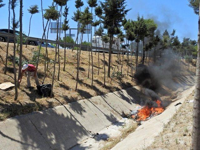 Çeşme’de Hurdacılara Çadır Operasyonu