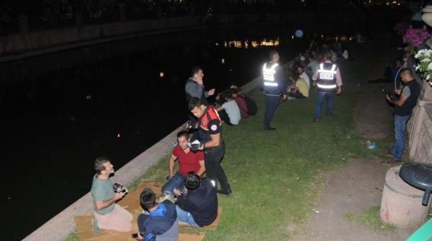 Porsuk Çayı Kıyısında Gece Denetimi