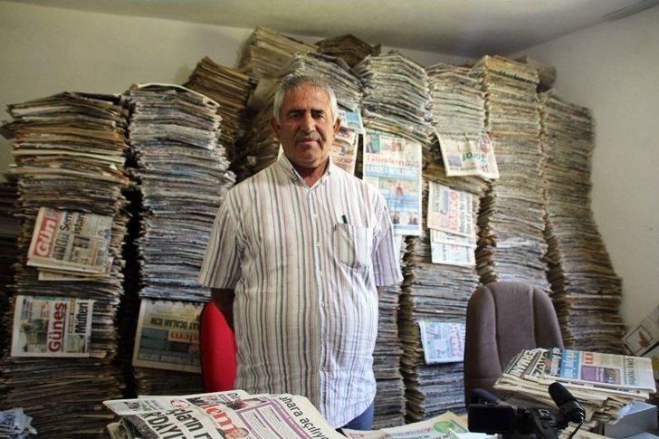 Vartolu Çiftçi 48 Yıldır Gazete Biriktiriyor G5
